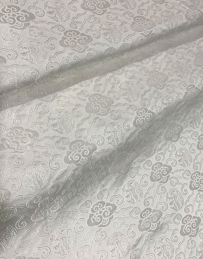 Cloud Brocade Fabric: Silk Rayon Jacquard, Costume Dress Material