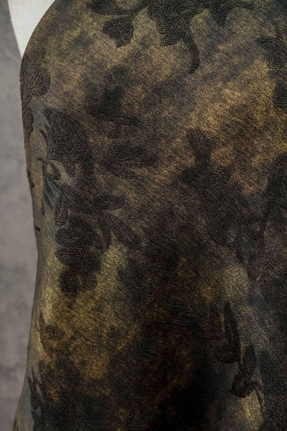 Embossed Floral Jacquard Brocade Fabric | Vintage Damask, 63"W