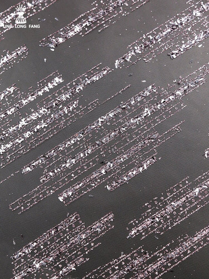 Metallic Foil Mesh Fabric, Ethnic Style, Costume, Decor - 60"
