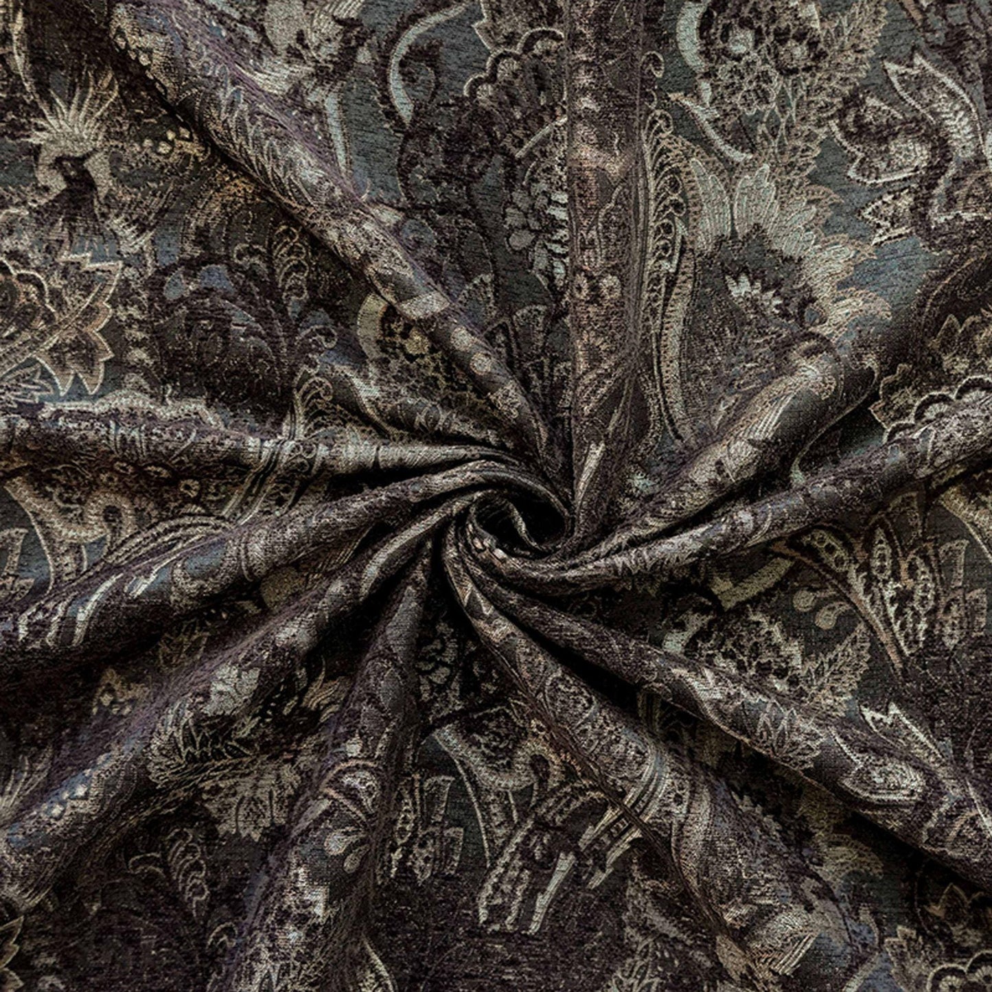 Tissu jacquard chenille Phoenix - Revêtement style palais - Large