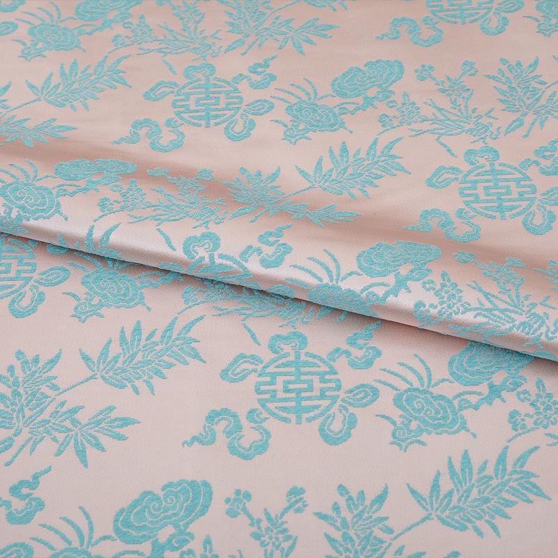 Colorful Gourd Silk Brocade Fabric: 55" Wide, Costume & Decor
