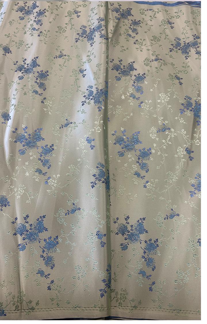 Tissu brocart floral vert clair : Tissu pour cosplay Cheongsam Qipao