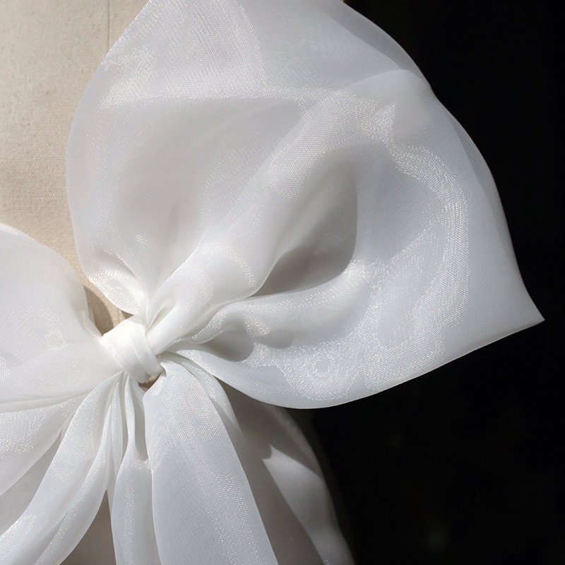 Organza Wedding Dress Sash: Big Bridal Bow