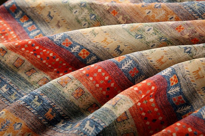 Printed Ramie Fabric: Asian Ethnic Style, Upholstery & Costume (57"W)