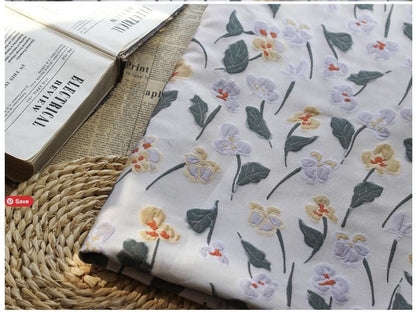 Embossed Floral Gold Brocade Fabric ��� Luxury Jacquard Material for Dresses, Costumes & Dec" Wide