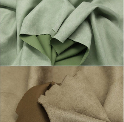 Stretch Faux Suede Fabric: Polyester Spandex Blend, 58" Wide