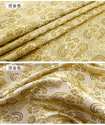 Floral Silk Brocade Fabric - 29.5" Wide - Chinese Wedding Fabric