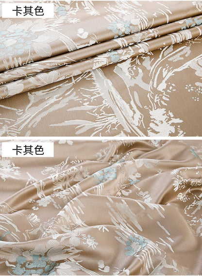 Tissu jacquard brocart oriental : Damas style palais (au mètre)
