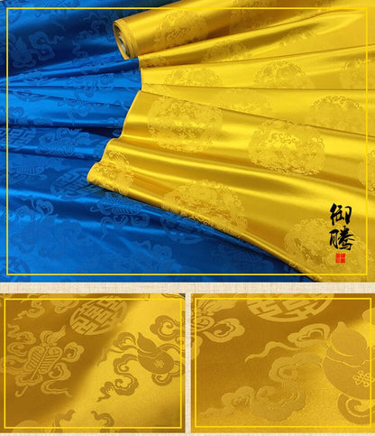 Jacquard Mulberry Silk Damask Fabric: Hand Woven Upholstery, Costume, Decor (29.5"W)