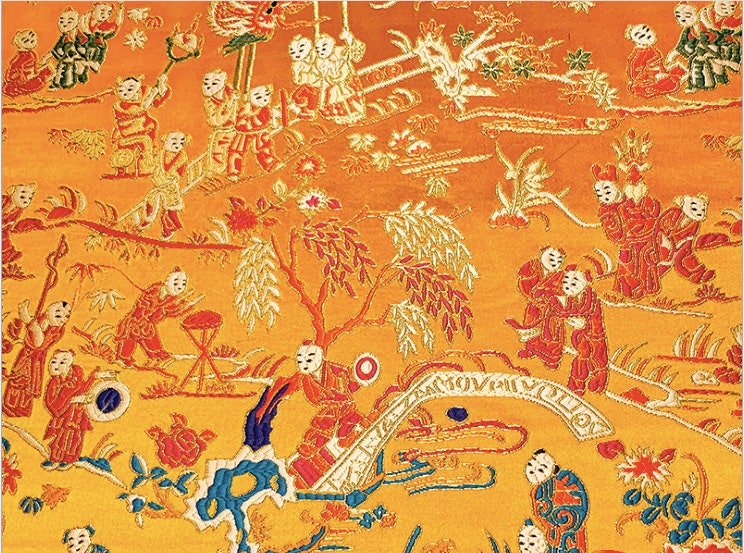 Tissu brocart jacquard à motifs floraux : matériau de couture traditionnel chinois