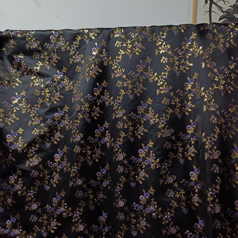 Silky Brocade Fabric: Chinese Cheongsam Costume Sewing Material