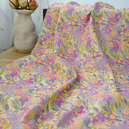 Floral Jacquard Fabric: 3D Texture Upholstery, Costume, Decor - 57"W