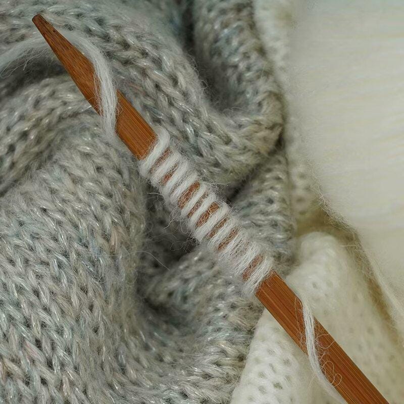 Rainbow Mohair Silk Yarn: Hand-Dyed Lace Knitting Wool