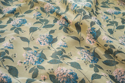 Floral Jacquard Fabric: Retro 3D Designer Material, 61" Wide