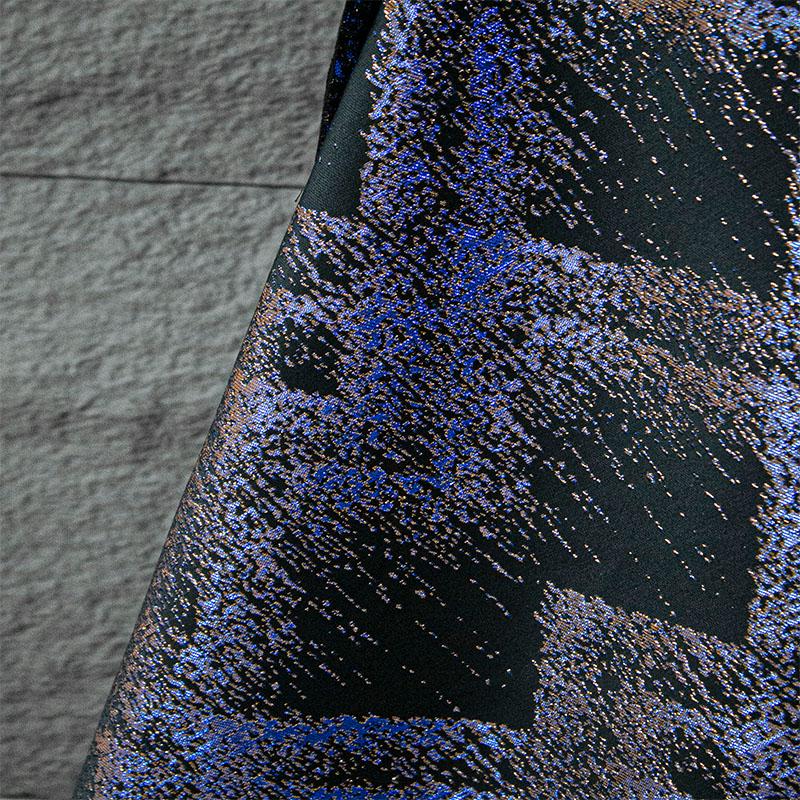 Galaxy Jacquard Fabric: 3D Gold Thread, 59" Wide, Costume & Decor