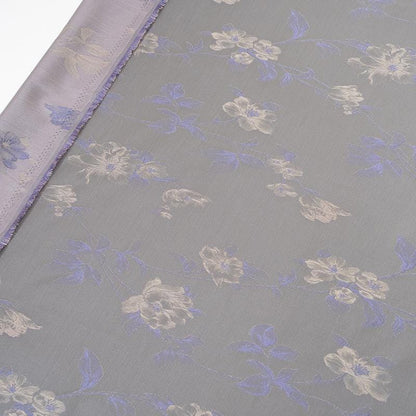 Tissu jacquard brocart à motifs floraux : texture florale 3D, largeur 150 cm