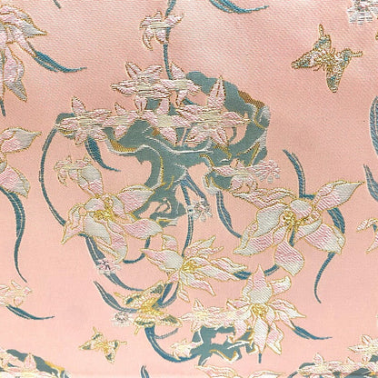 Magnolia Flower Brocade Fabric: 59"W Rayon Damask for Sewing & Upholstery