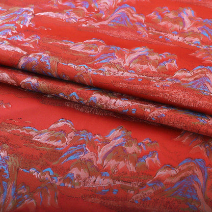 Tissu tissé Nishijin : Motif Montagne d'Or, tissu d'ameublement japonais, 114 cm de large