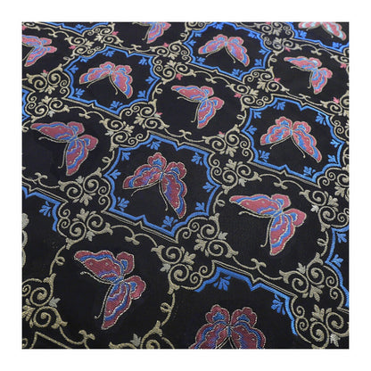 Butterfly Linen Fabric: Dunhuang Fresco Style, 59"W, Upholstery & Sewing