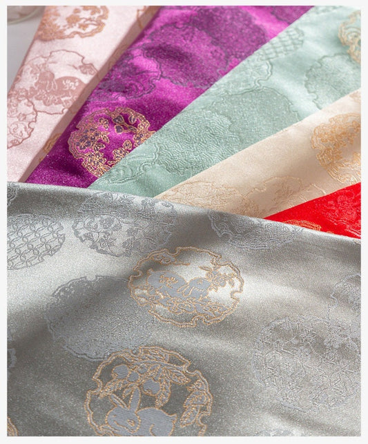 Nishijin Brocade Fabric: Japanese Gold Thread Upholstery, Costume, Decor (59"W)