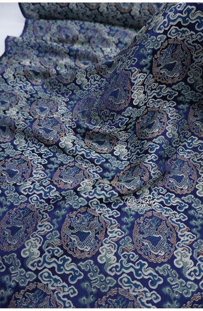 Dragon Cloud Jacquard Brocade Fabric ��� Rayon Blend" Wide