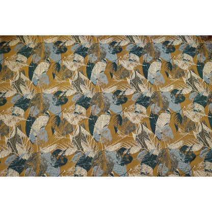 Autumn Leaves Jacquard Fabric: Oil Painting Style, Upholstery & Sewing, 61" Wide