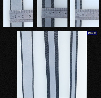 Bande réfléchissante : tissu lumineux brillant, décoration de sécurité
