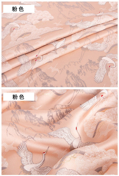Crane Jacquard Fabric: 57"W Polyester Sewing Material