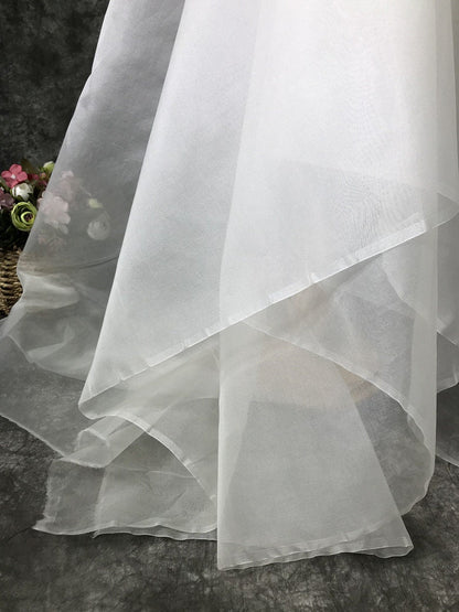 Dyeable 100% Silk Organza Fabric: 6 Momme, 45" Wide