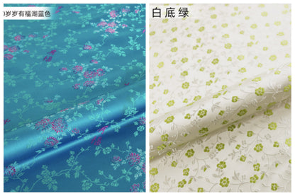 Floral Brocade Fabric: 59"W Rayon Daisy Design