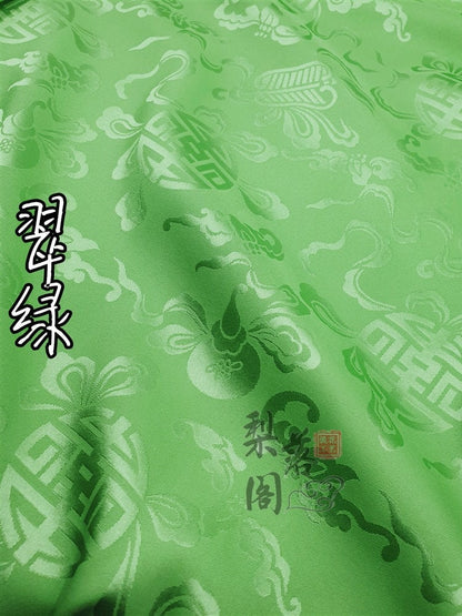 Tissu satin jacquard à motifs floraux : Matière pour costumes de cosplay chinois anciens