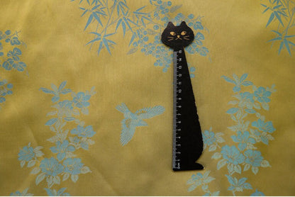 Jacquard Rayon Fabric: Bird & Floral Print, 59" Wide - By The Meter