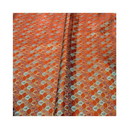 Japanese Shell Kinran Brocade Fabric: Elegant Silk Jacquard (59" W)