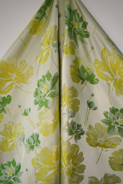 Floral Jacquard Fabric: Retro Palace Damask Deco, 59" Wide