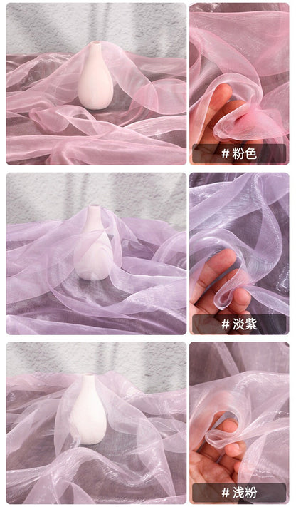 59"W Sheer Organza Fabric: Wedding, Doll Costume, Sewing - By The Meter