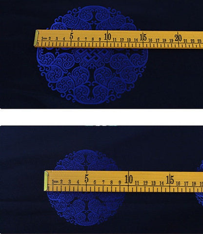 Mongolian Brocade Gown: Chinese Tibetan Style Rayon Fabric