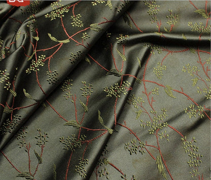 Floral Brocade Fabric: 29.5"W Rayon Cheongsam Qipao Material