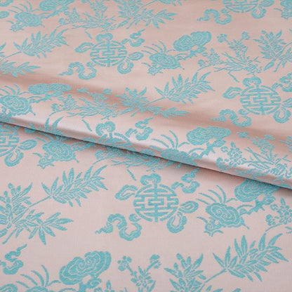 Colorful Gourd Silk Brocade Fabric: 55" Wide, Costume & Decor