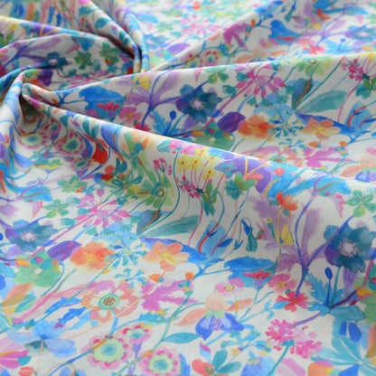 Floral Print Cotton Fabric: Sewing, Dressmaking, Home Decor - 55" Wide