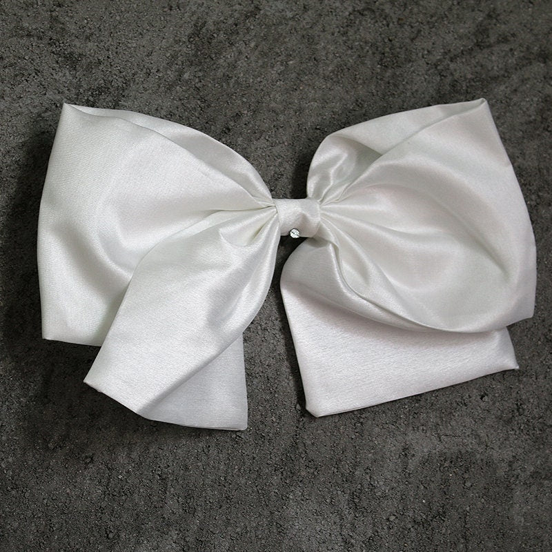 Organza Wedding Dress Sash: Big Bow, DIY Designer Accessory