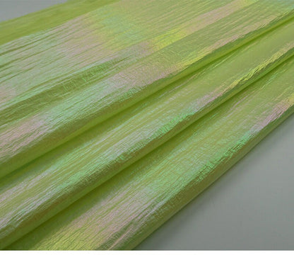 Tissu en nylon matelassé holographique : matériau imperméable pour doudoune en duvet d'oie