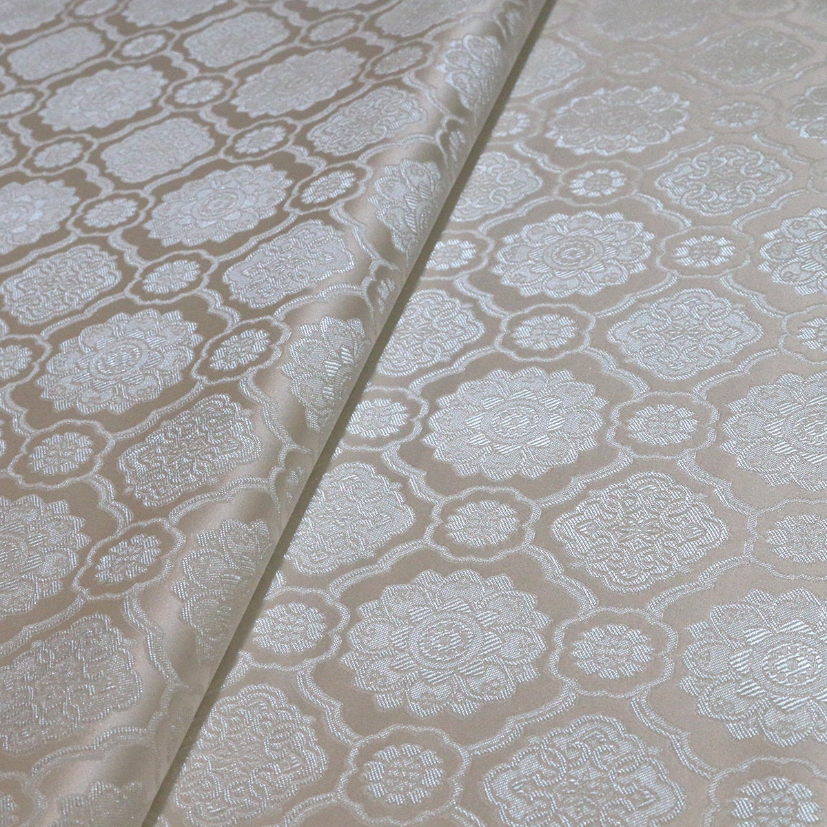 Brocade Rayon Fabric: Mongolian Tibetan Gown Sewing Material