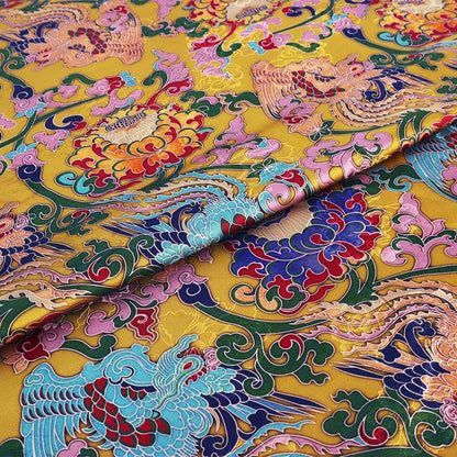 Satin Tea Silk Fabric: 59"W Gambiered Canton Gauze