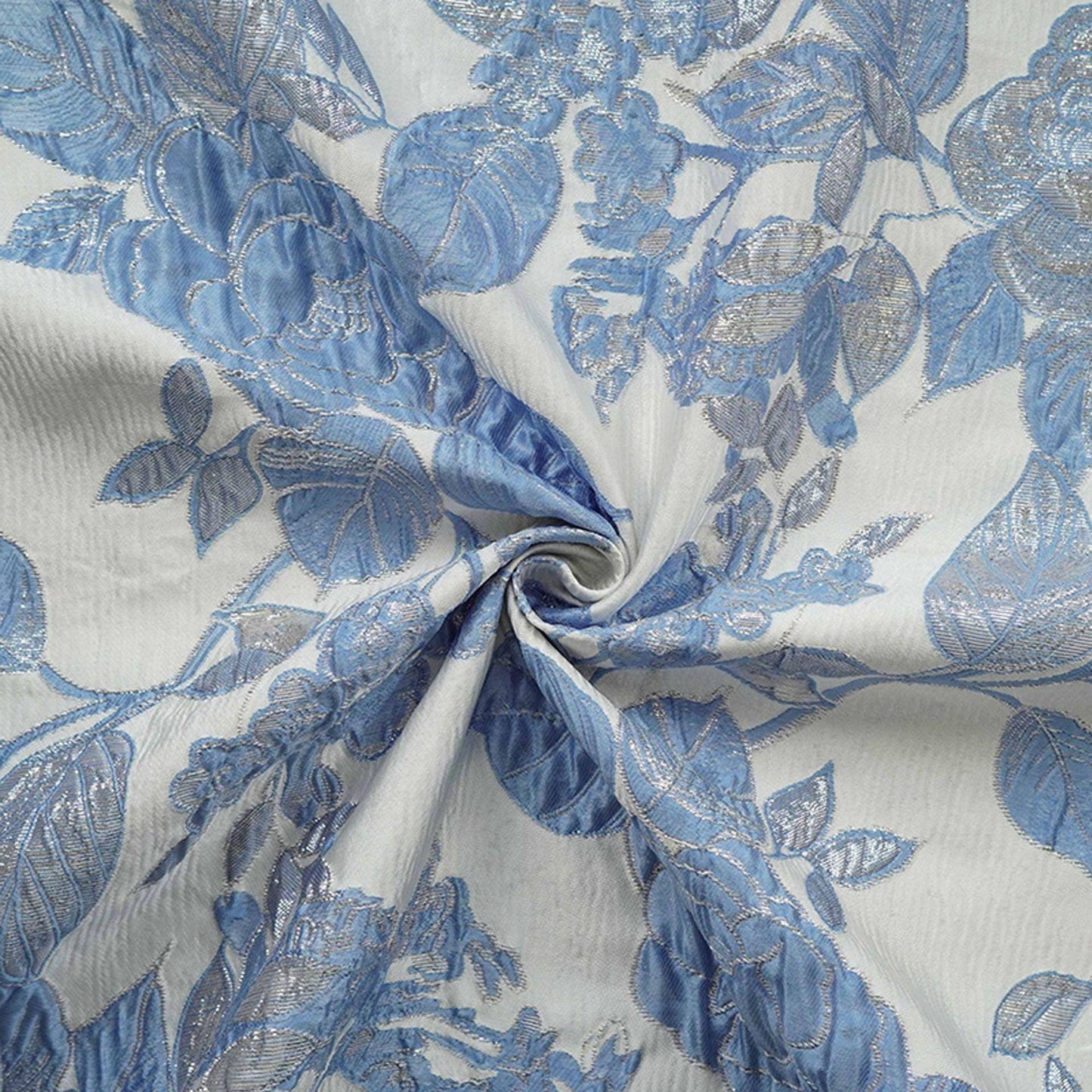 Embossed Floral Brocade Fabric ��� Gold Thread Upholste" Wide