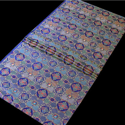Mongolian Brocade Fabric: Tibetan Gown Material, 29.5" Wide, By The Meter