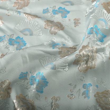 Floral Silk Brocade Fabric: 59"W Cheongsam Costume Material