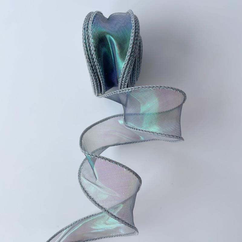 Gradient Fishtail Organza Ribbon: 4cm DIY Craft Fabric, 10 Yards