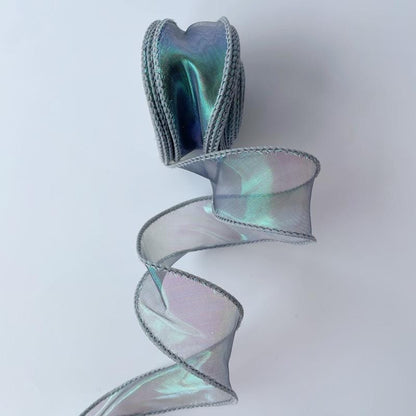 Gradient Fishtail Organza Ribbon: 4cm DIY Craft Fabric, 10 Yards