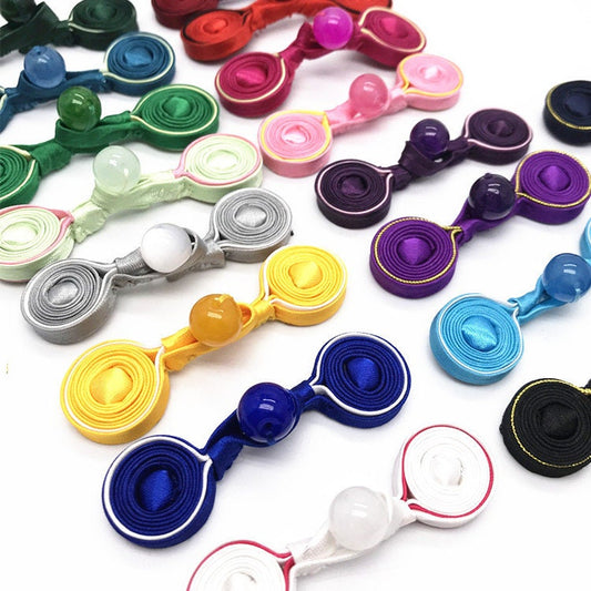 Cheongsam Chinese Style Simple Retro Handmade bead Frog Button, Children's Cheongsam Qipao Accessories