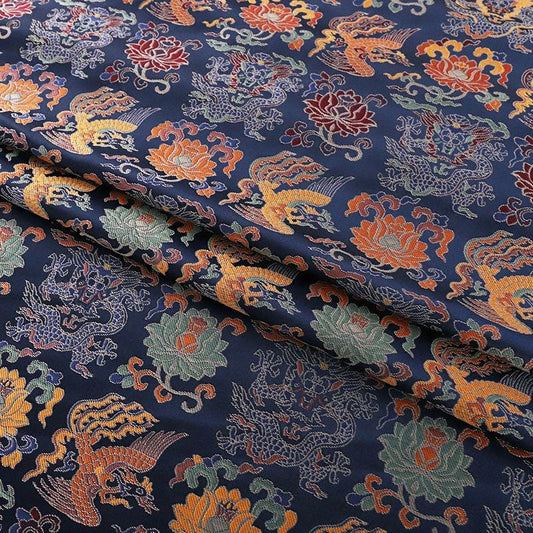 Dragon Brocade Fabric: 58"W Rayon Cheongsam Qipao Material